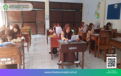Hari Keempat ASAT MTs Darun Najah Berjalan Lancar, Ujian Dilaksanakan Tanpa Jeda Istirahat