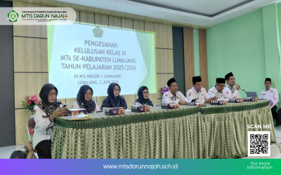 Rapat Pengesahan Kelulusan Kelas IX MTs Se-Kabupaten Lumajang, Siswa MTs Darun Najah Lulus 100%
